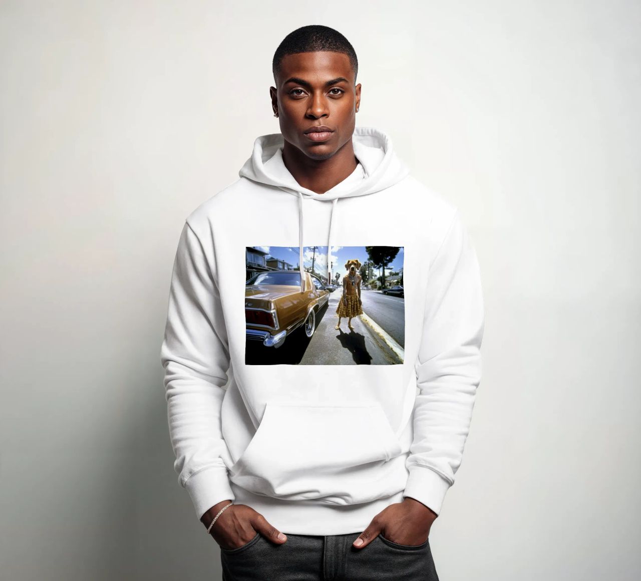 Zack felpa con cappuccio da Affiches Chien Originales – Dogland