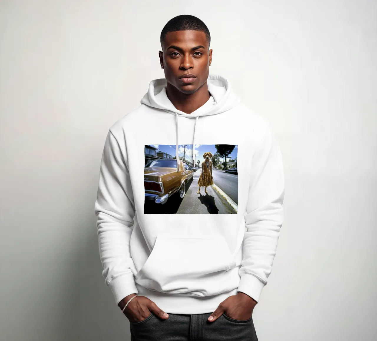 Zack sudadera con capucha de Affiches Chien Originales – Dogland