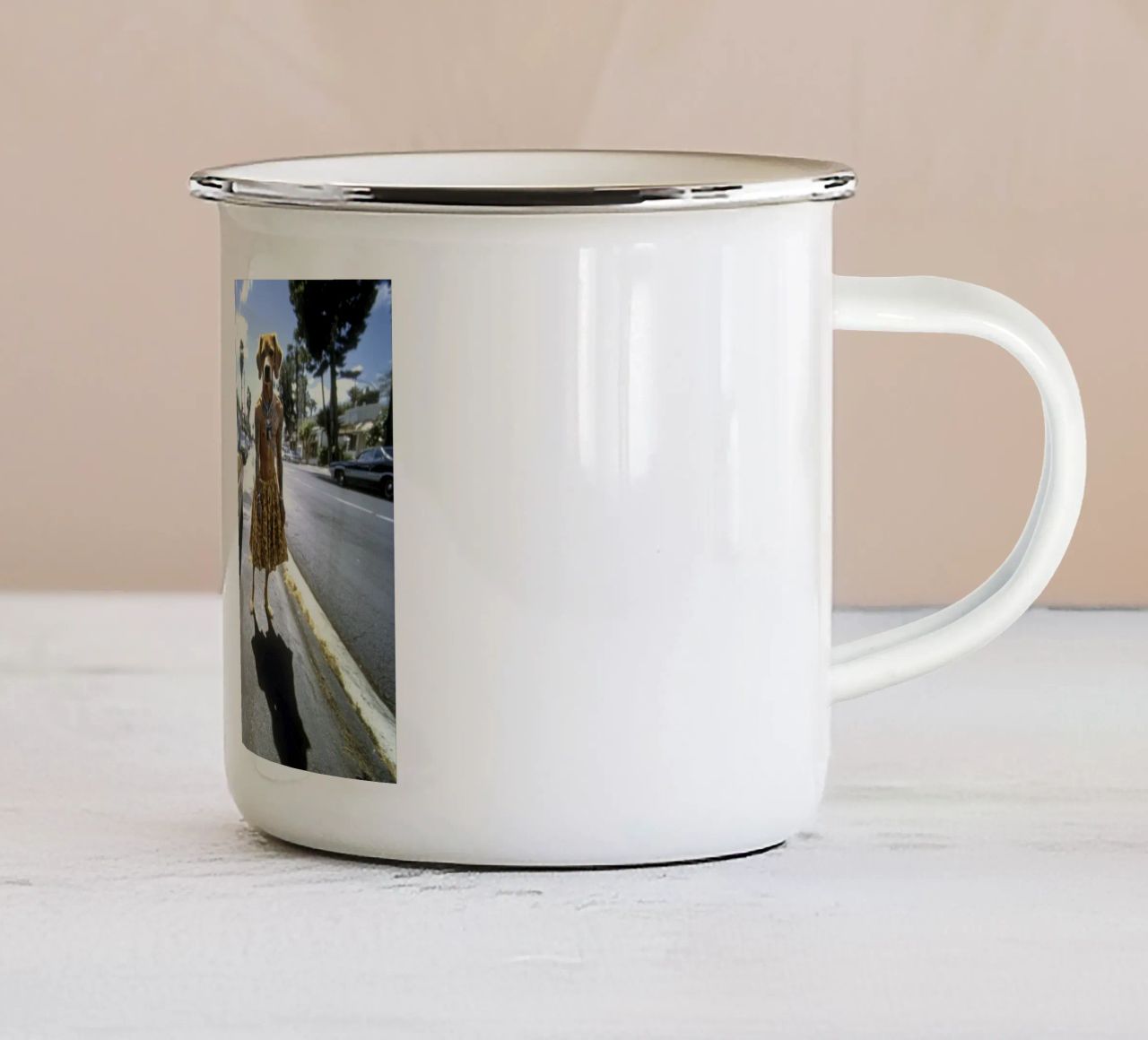 Zack tazza in smalto da Affiches Chien Originales – Dogland