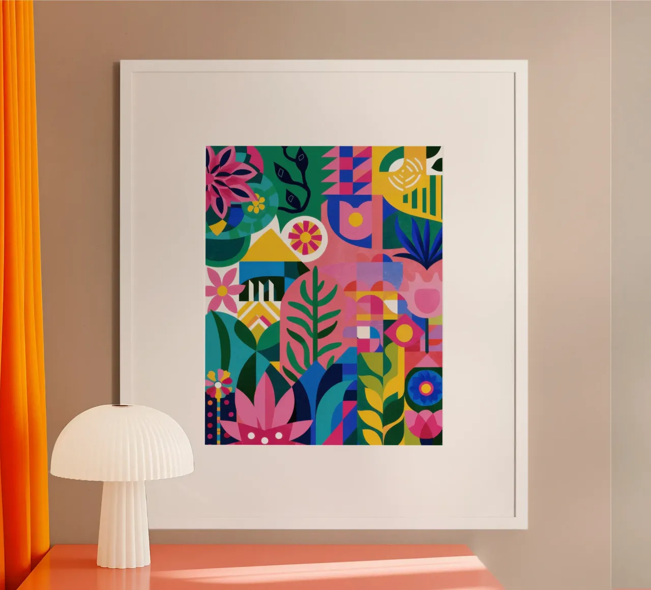 Levendig abstract carnaval poster van Sure Paint