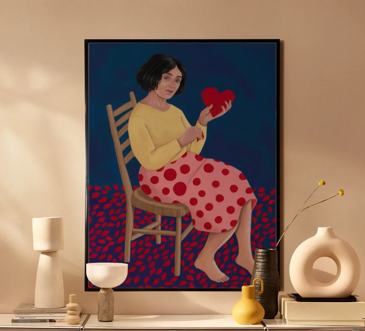 Lettera d'amore a pois poster da Frame Aura