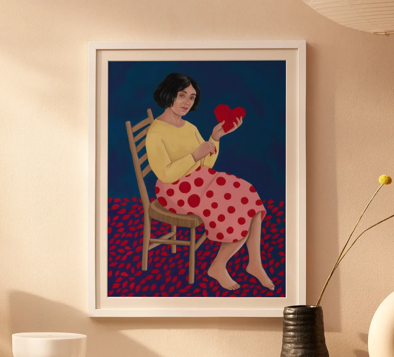 Lettera d'amore a pois poster da Frame Aura