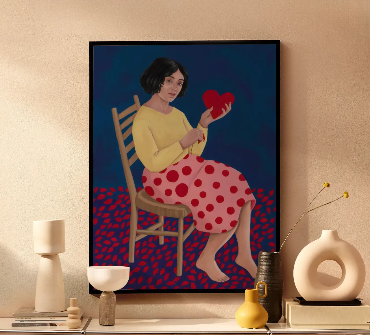 Lettera d'amore a pois poster da Frame Aura