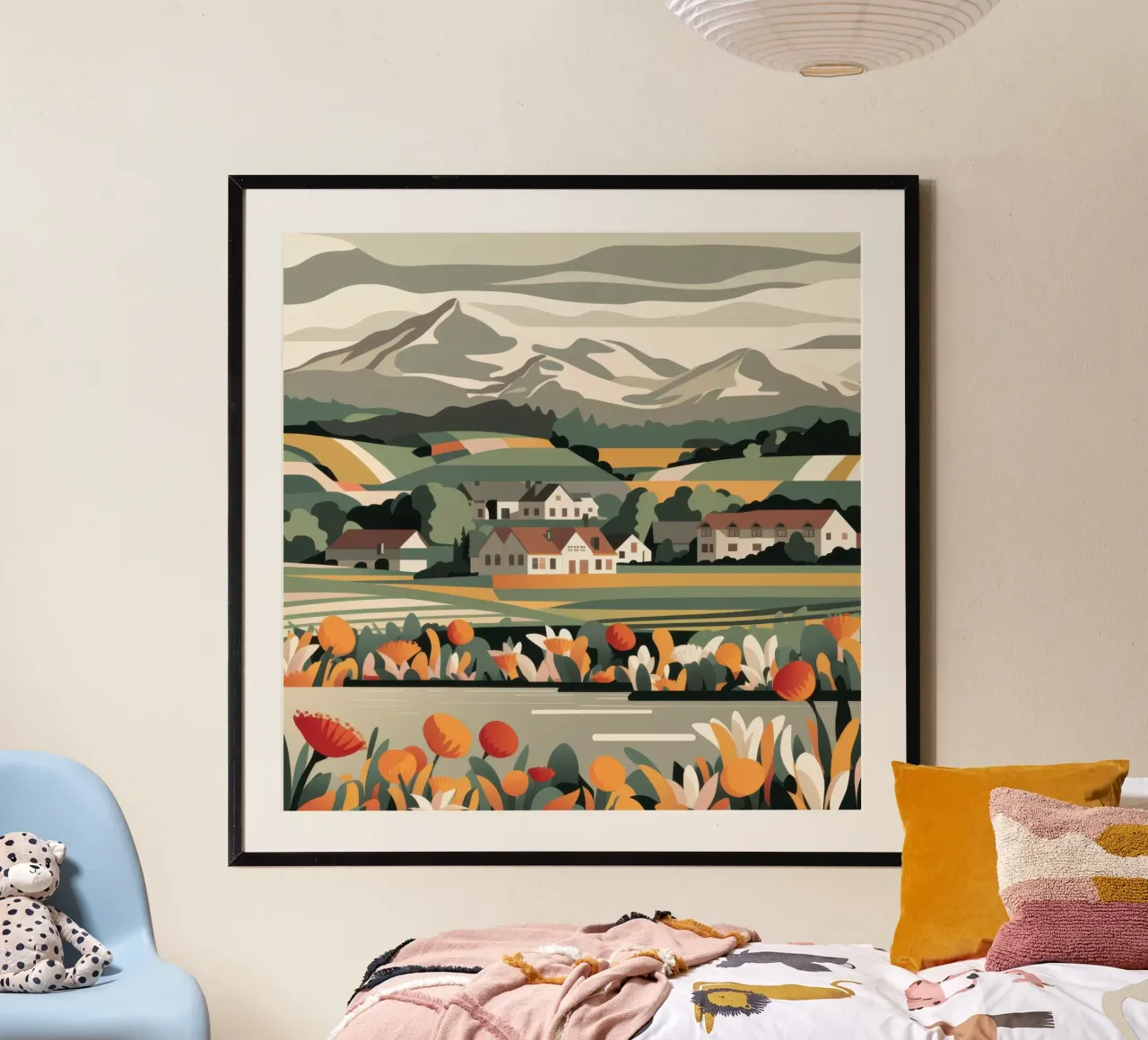 Valle d'autunno minimalista poster da Moon Revolver