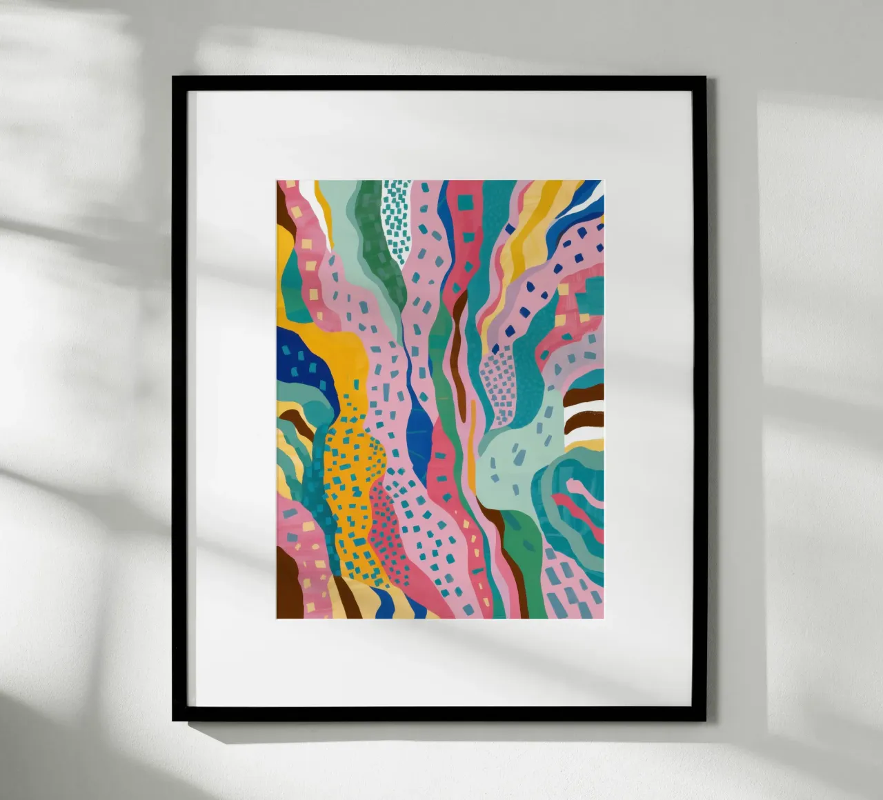 Flusso fluviale psichedelico poster da Sure Paint