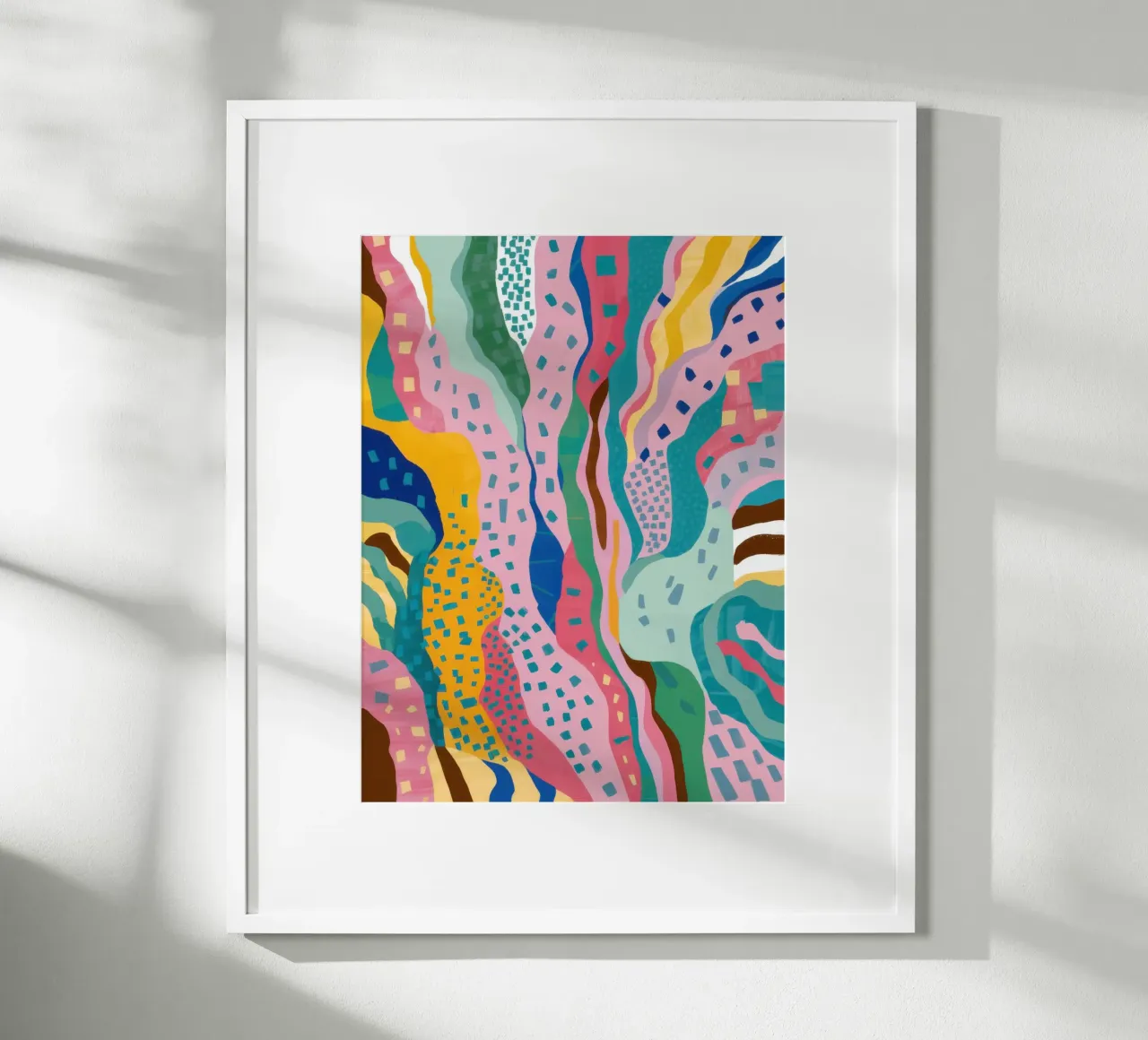 Flusso fluviale psichedelico poster da Sure Paint