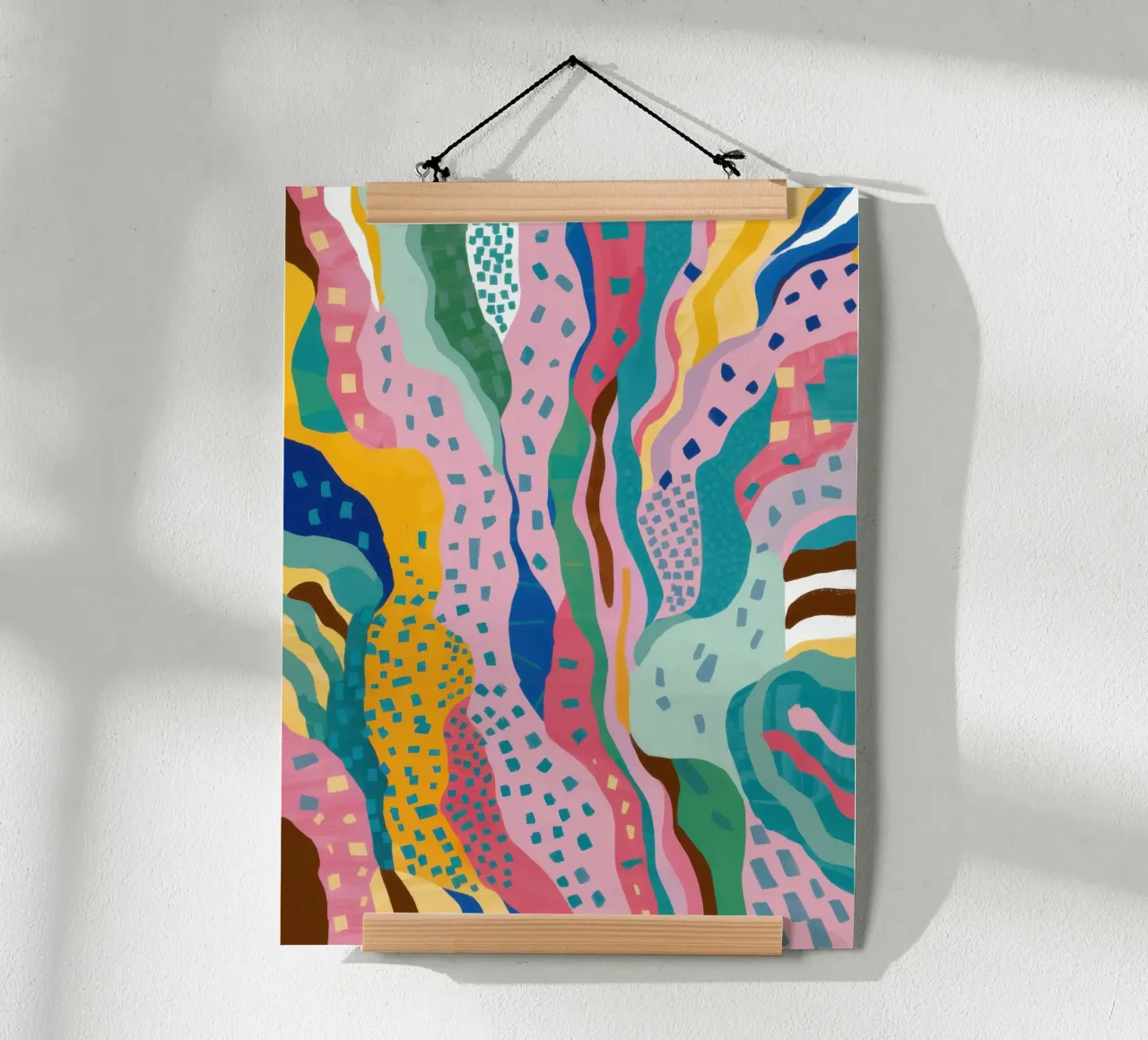 Flusso fluviale psichedelico poster da Sure Paint