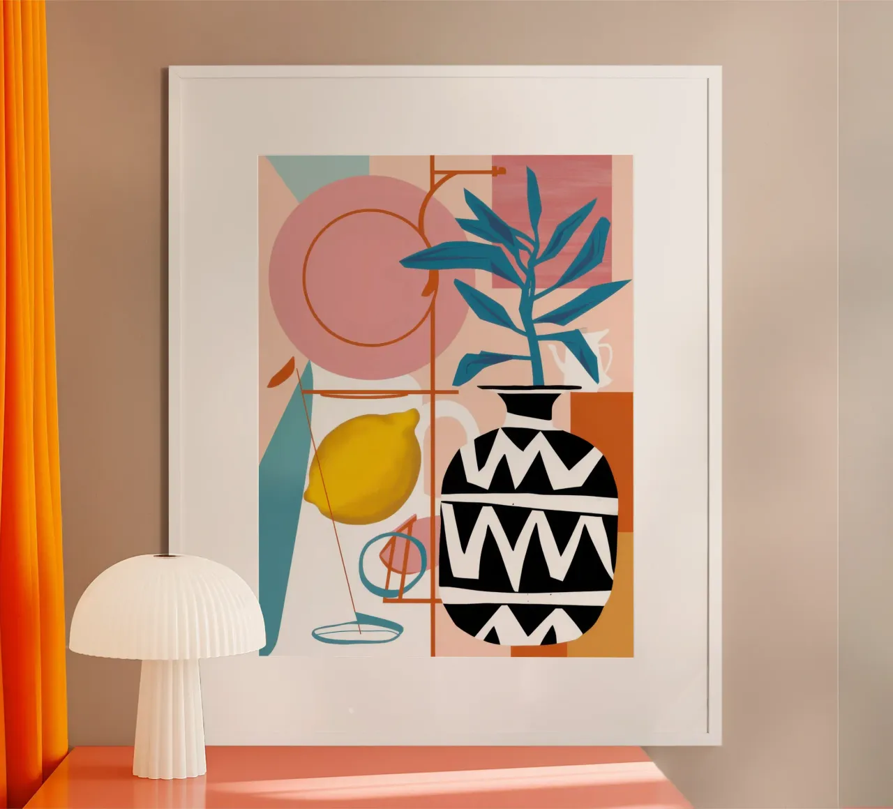Griglia per la natura morta moderna poster da Sure Paint