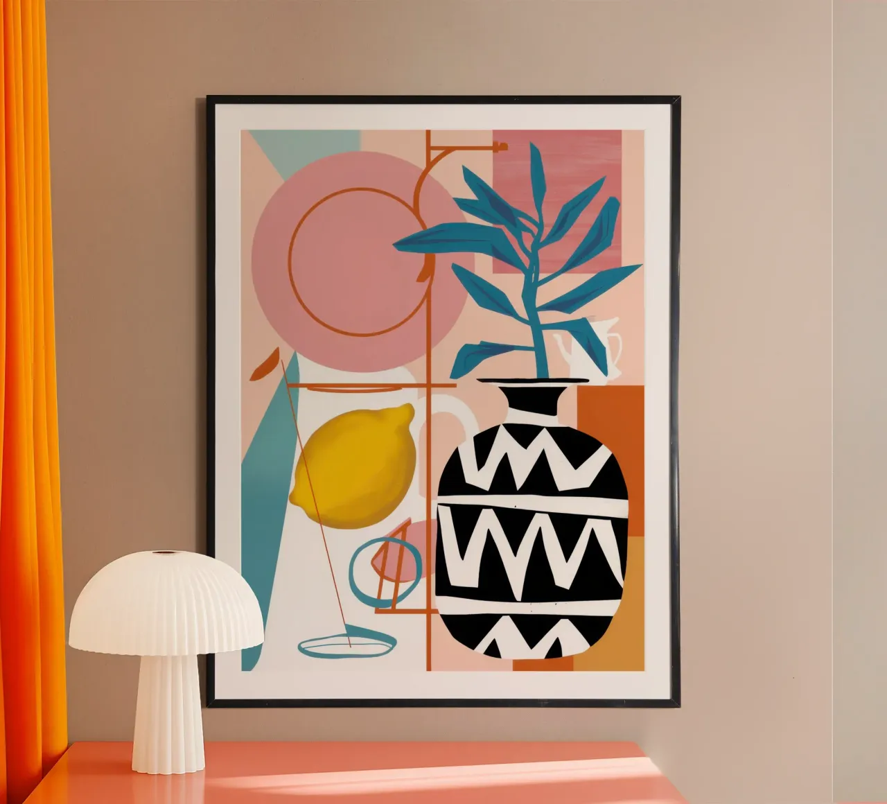Griglia per la natura morta moderna poster da Sure Paint
