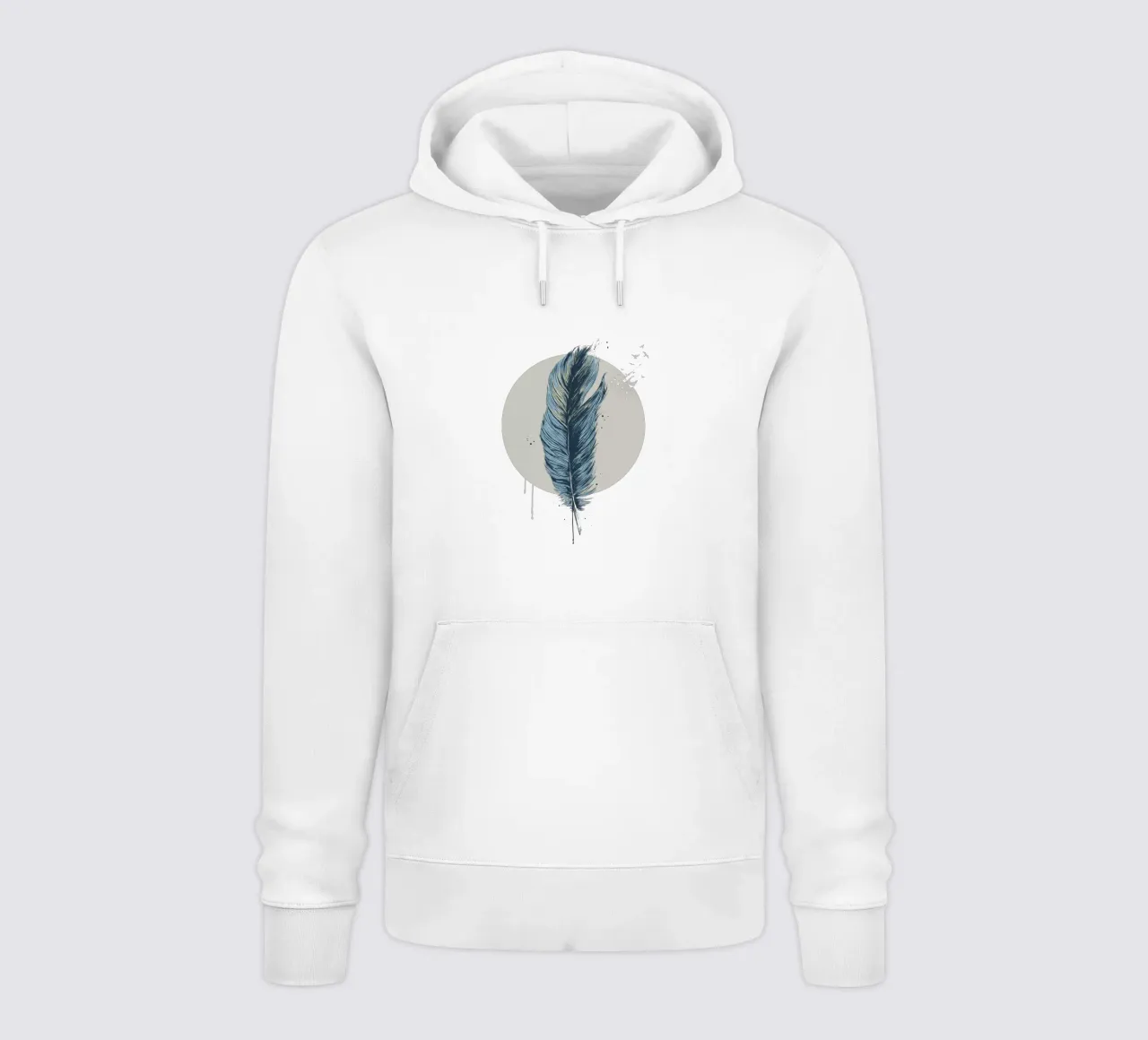 Feather in a circle II felpa con cappuccio da Balazs Solti