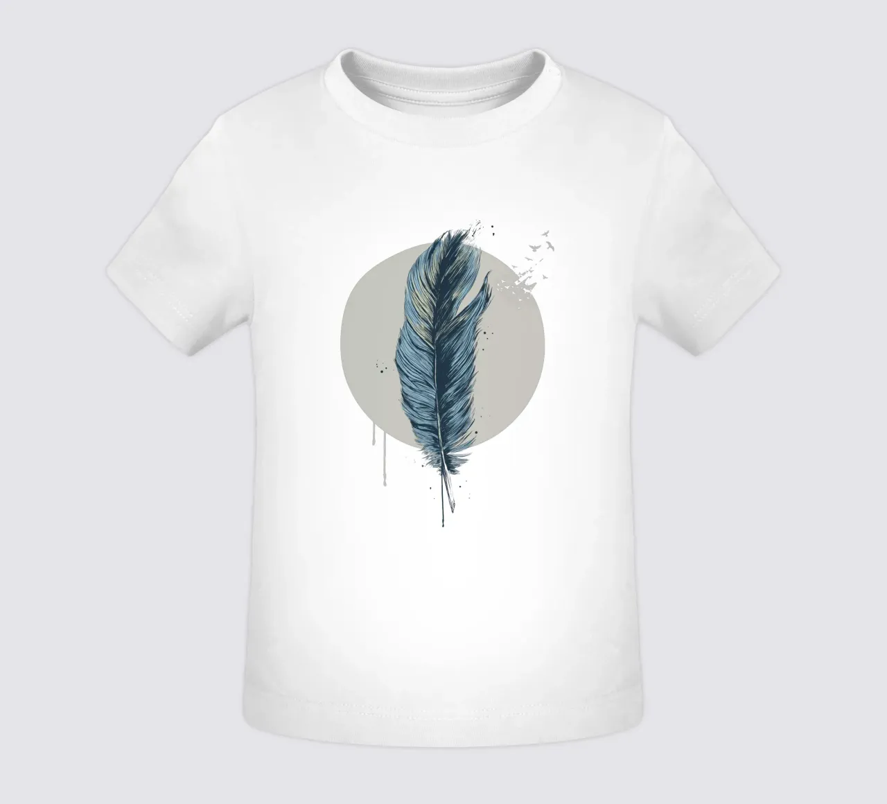 Feather in a circle II maglietta neonato da Balazs Solti