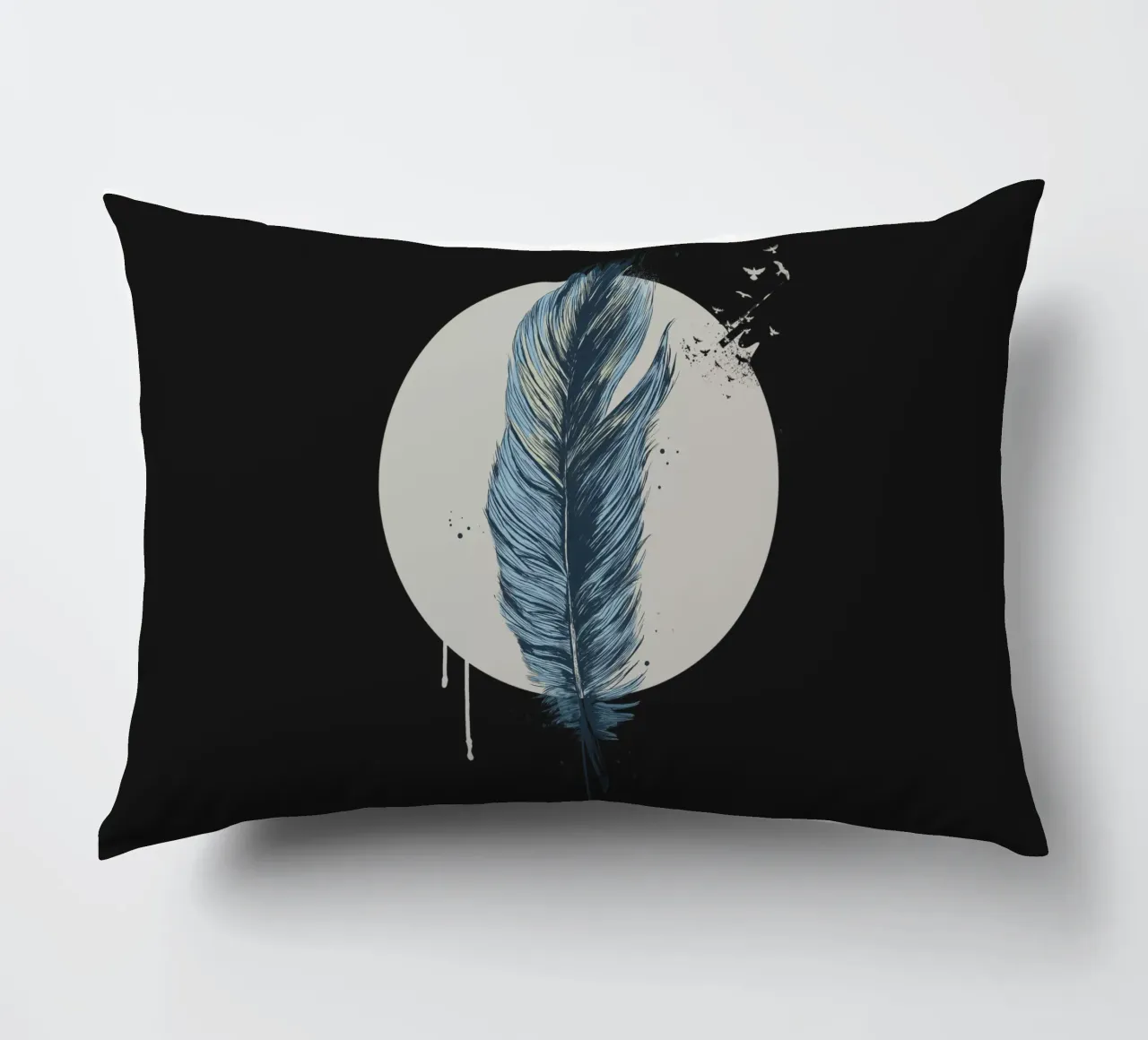 Feather in a circle II cuscino da Balazs Solti