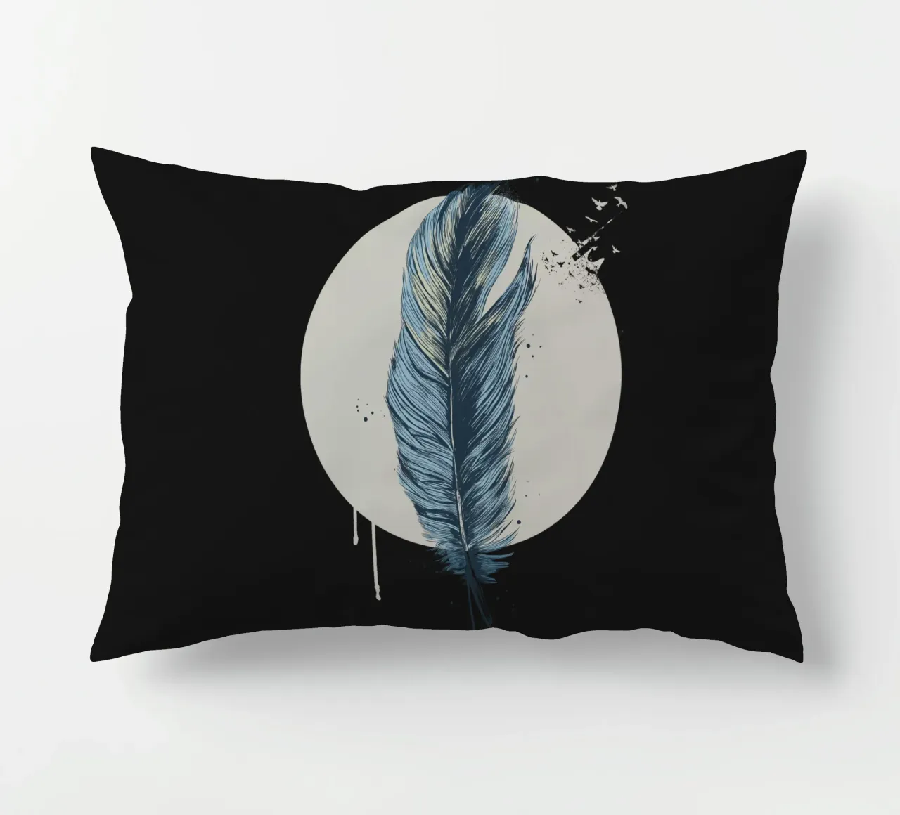 Feather in a circle II cuscino da Balazs Solti