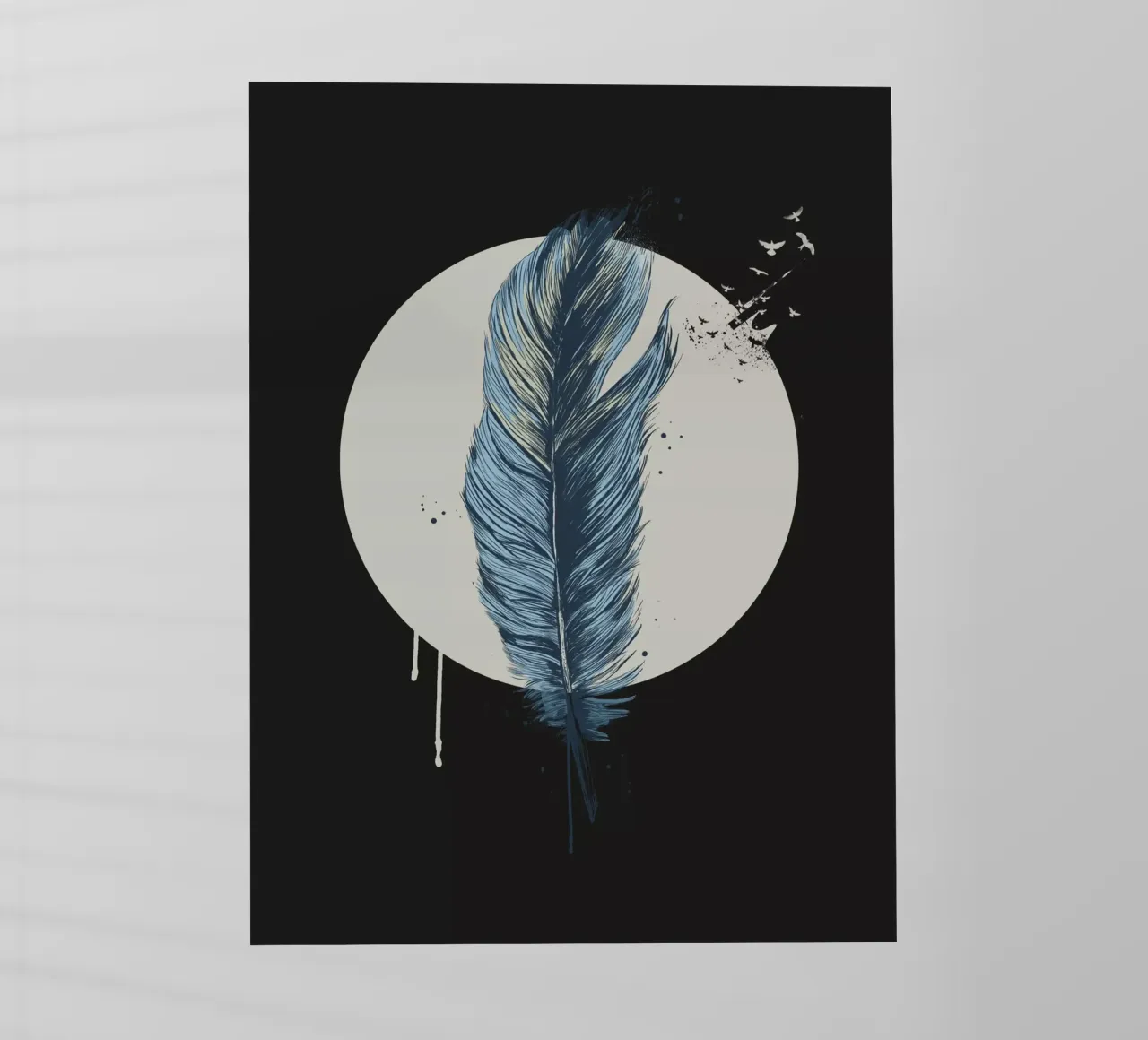 Feather in a circle II pellicola backlit da Balazs Solti