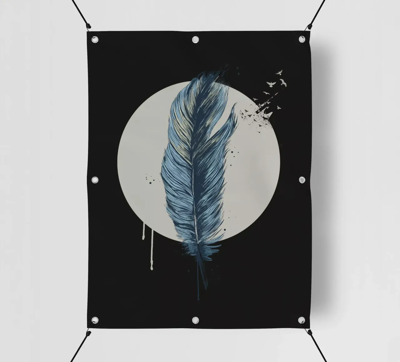 Feather in a circle II telo in pvc da Balazs Solti
