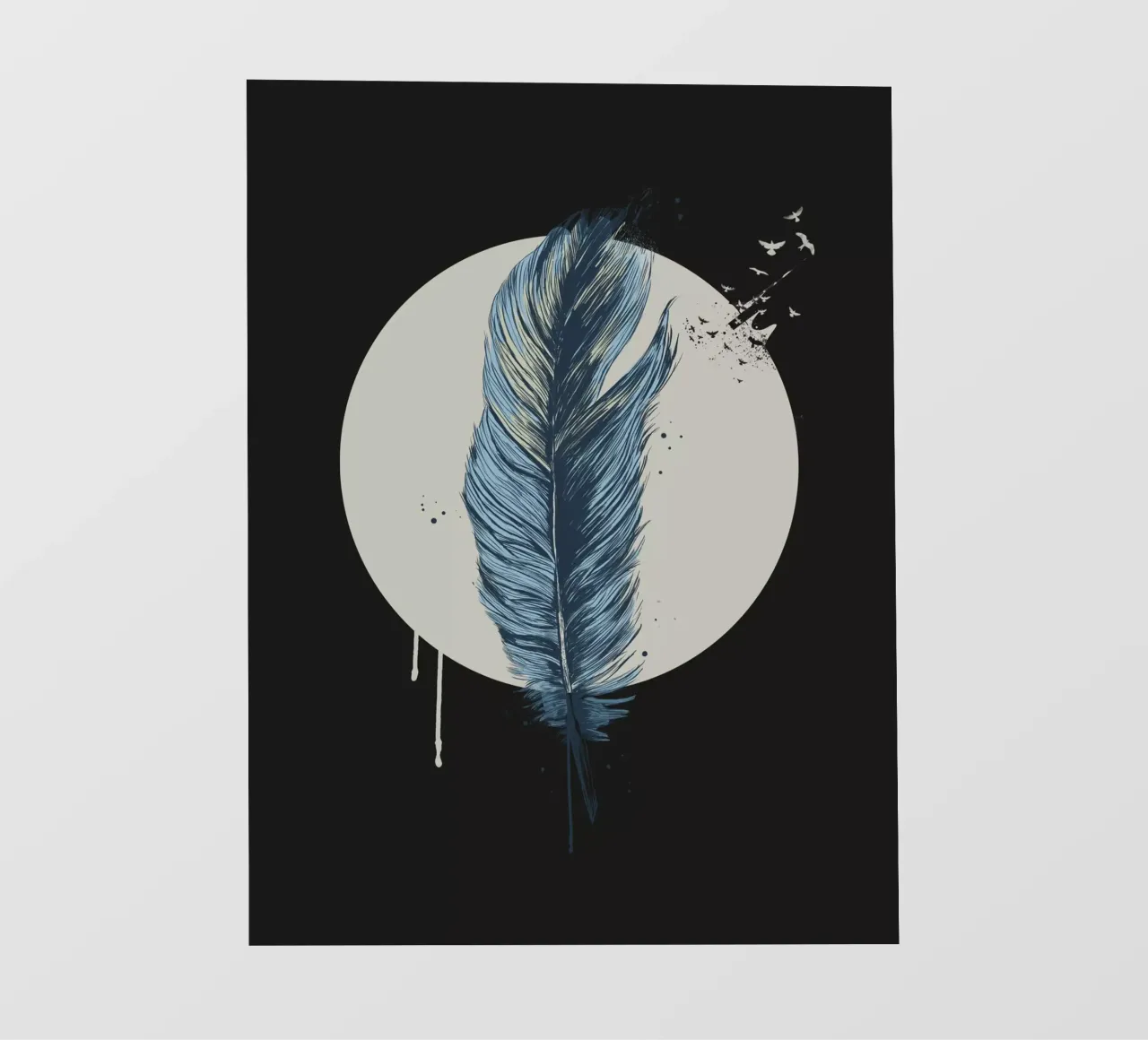 Feather in a circle II telo in pvc da Balazs Solti