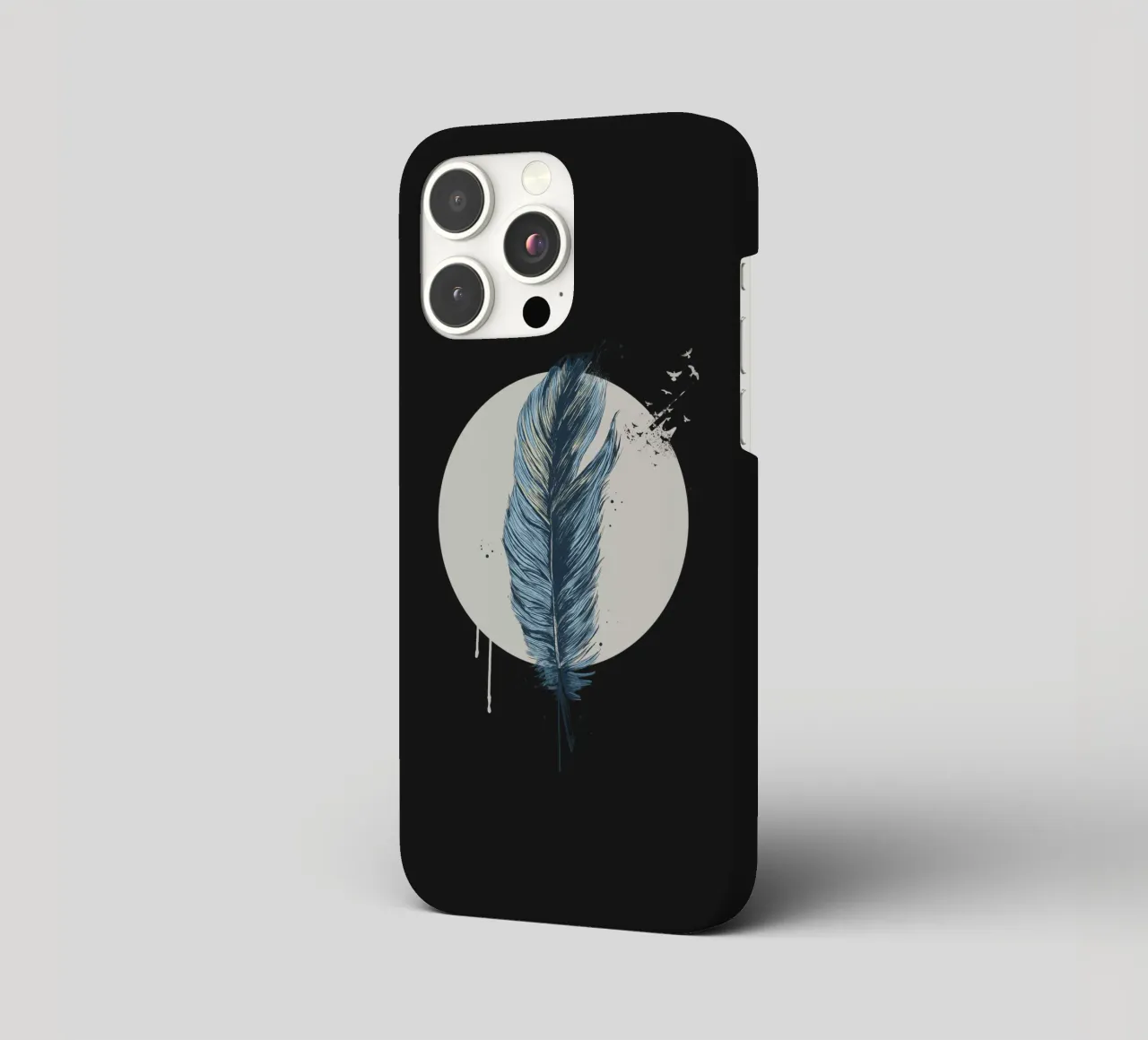 Feather in a circle II cover iphone da Balazs Solti