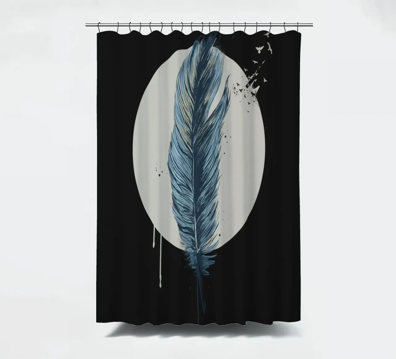 Feather in a circle II tenda da doccia da Balazs Solti