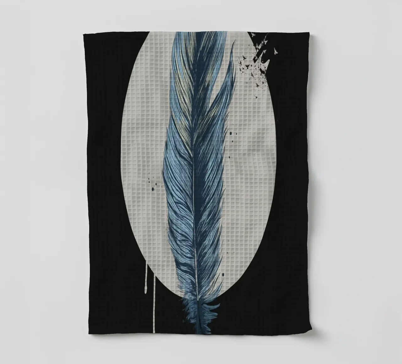 Feather in a circle II canovaccio da cucina da Balazs Solti