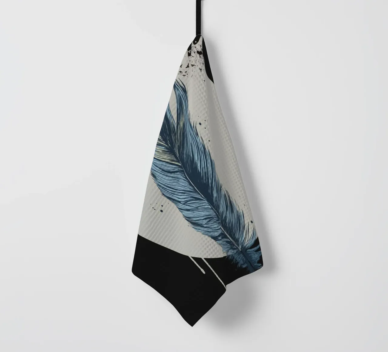 Feather in a circle II canovaccio da cucina da Balazs Solti