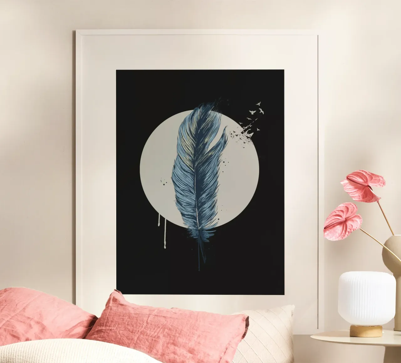 Feather in a circle II carta hahnemühle da Balazs Solti