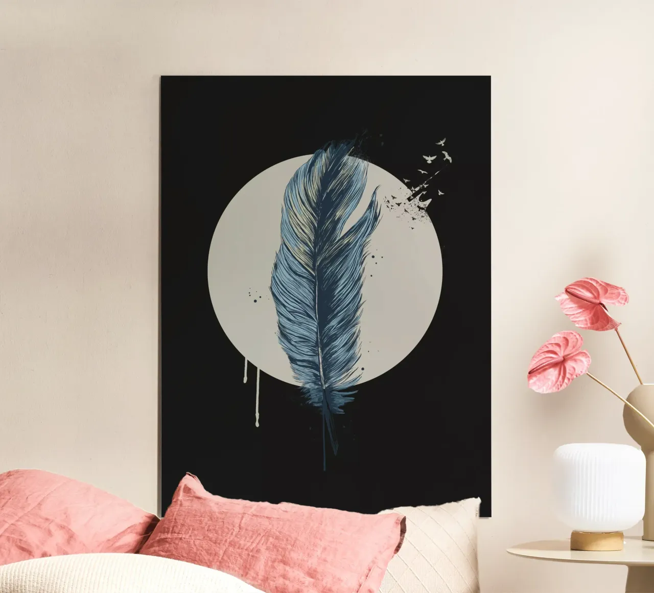 Feather in a circle II carta hahnemühle da Balazs Solti