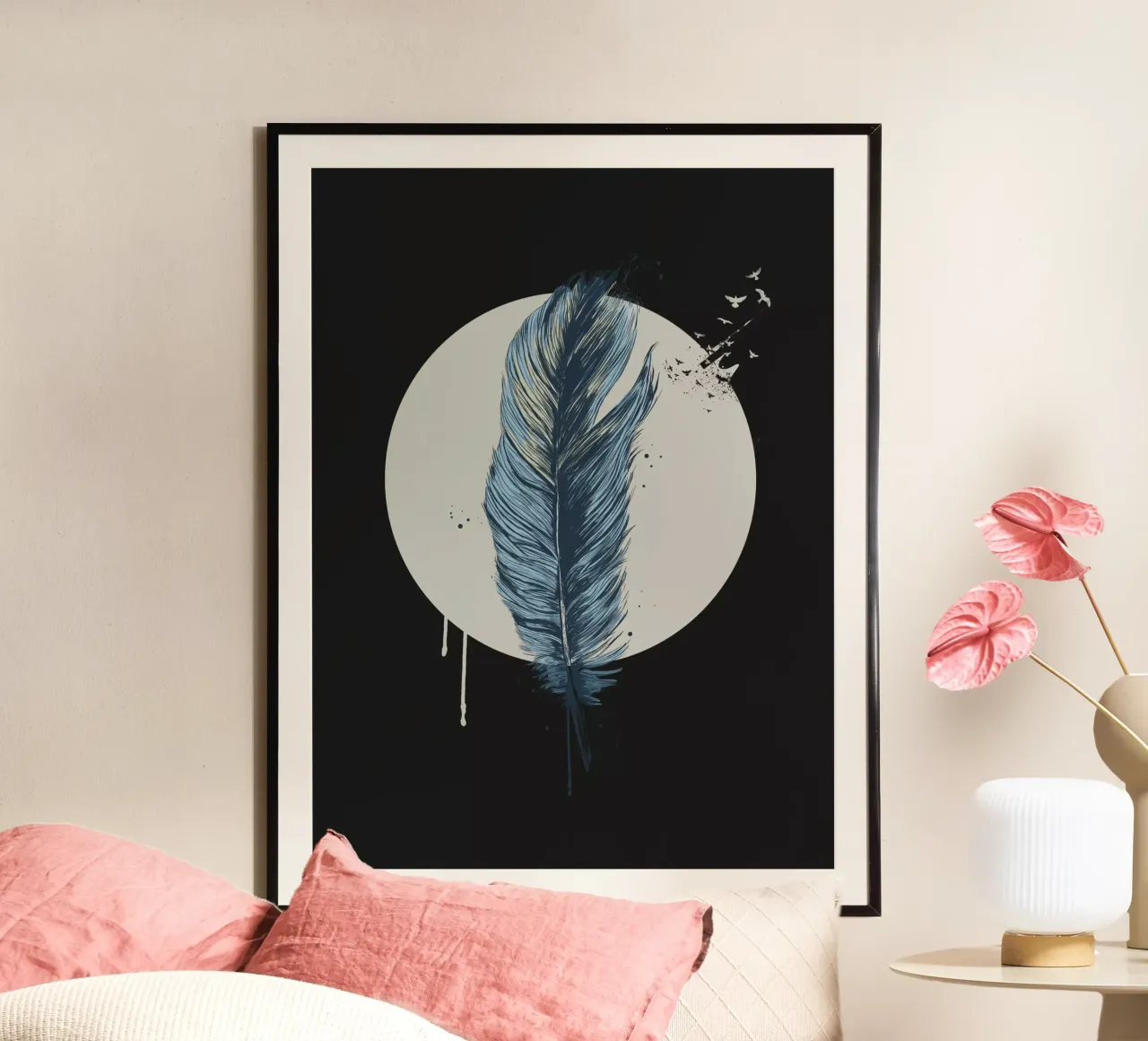 Feather in a circle II carta hahnemühle da Balazs Solti