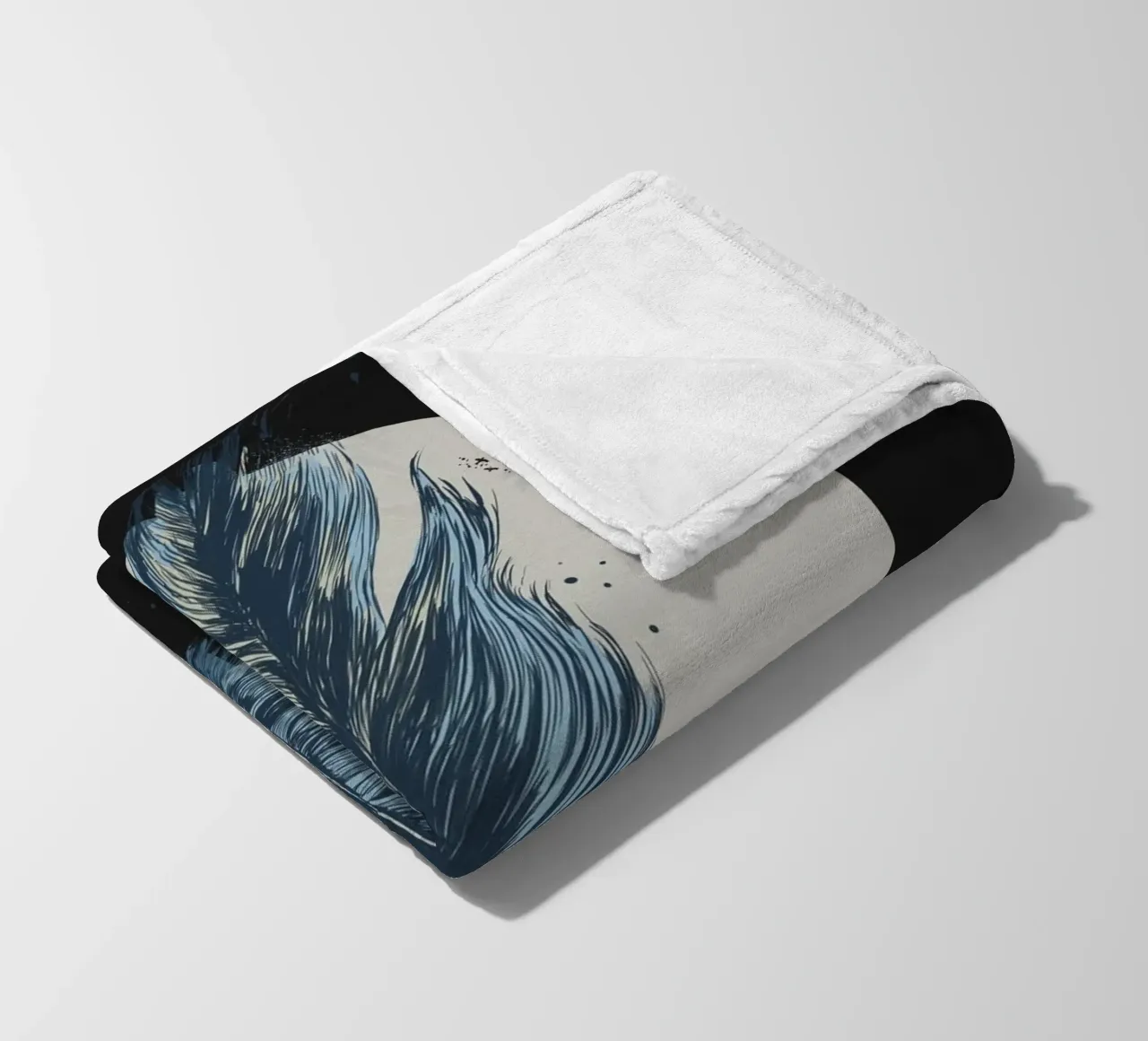 Feather in a circle II coperta in pile da Balazs Solti