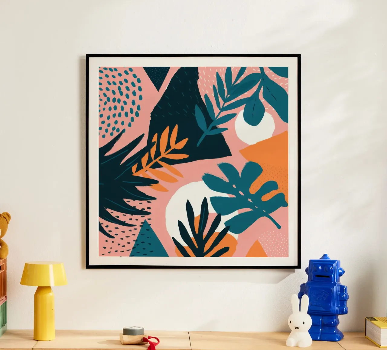Collage tropicale moderno poster da Orchid Patina