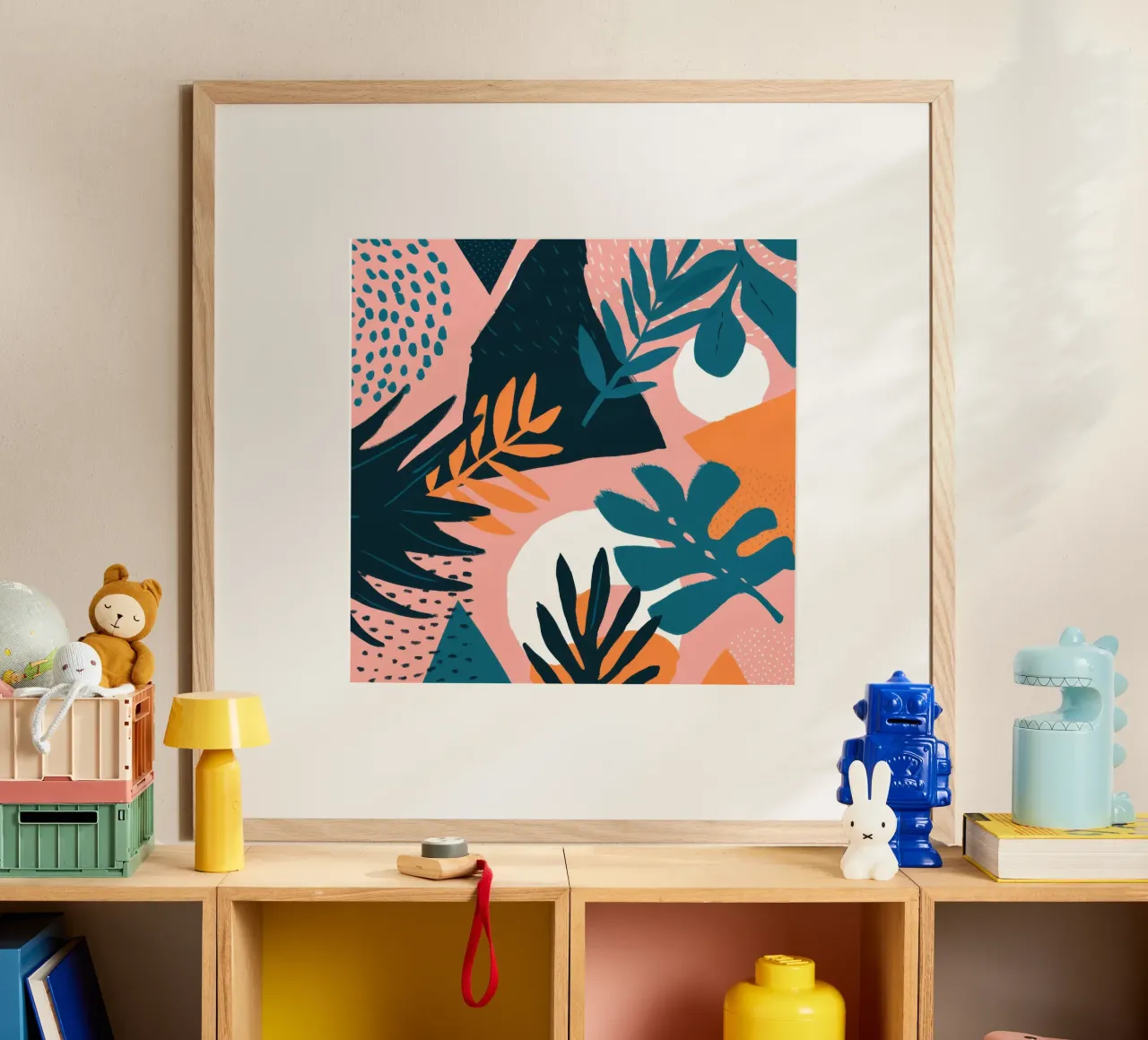 Collage tropicale moderno poster da Orchid Patina