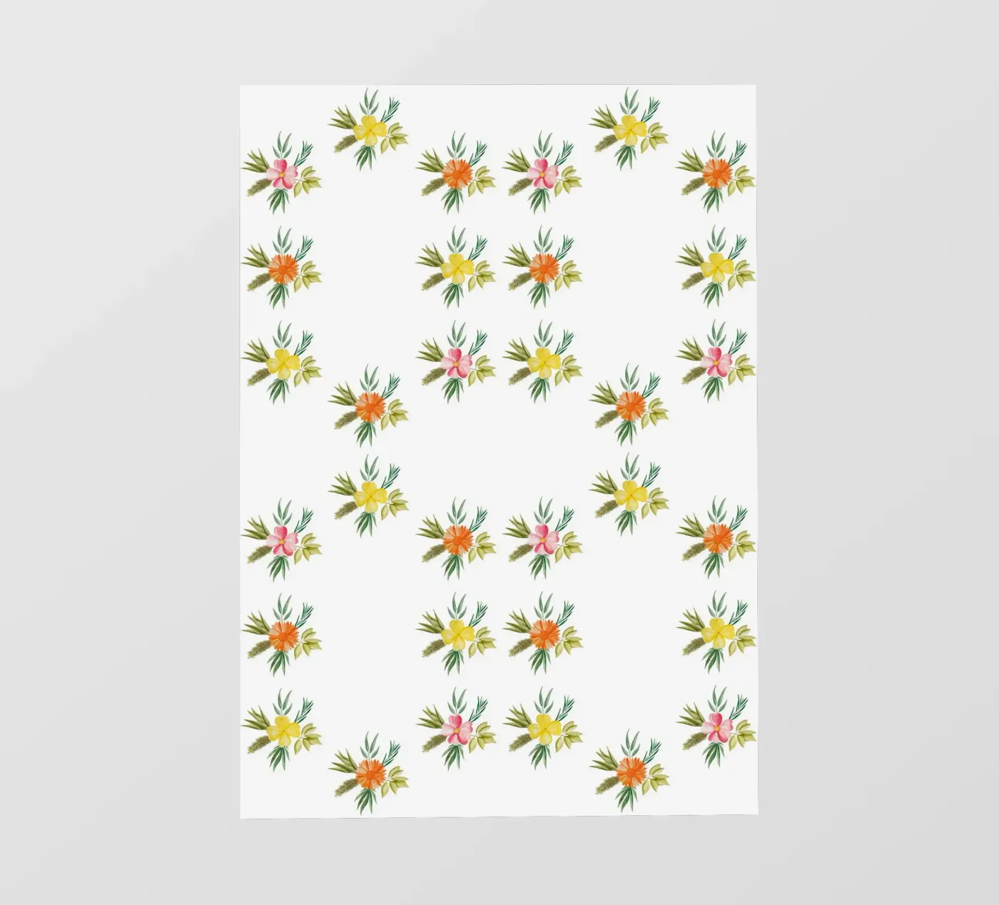 Botanical Watercolor Pattern (Elegant & Playful) PVC Plane von kathrinmay