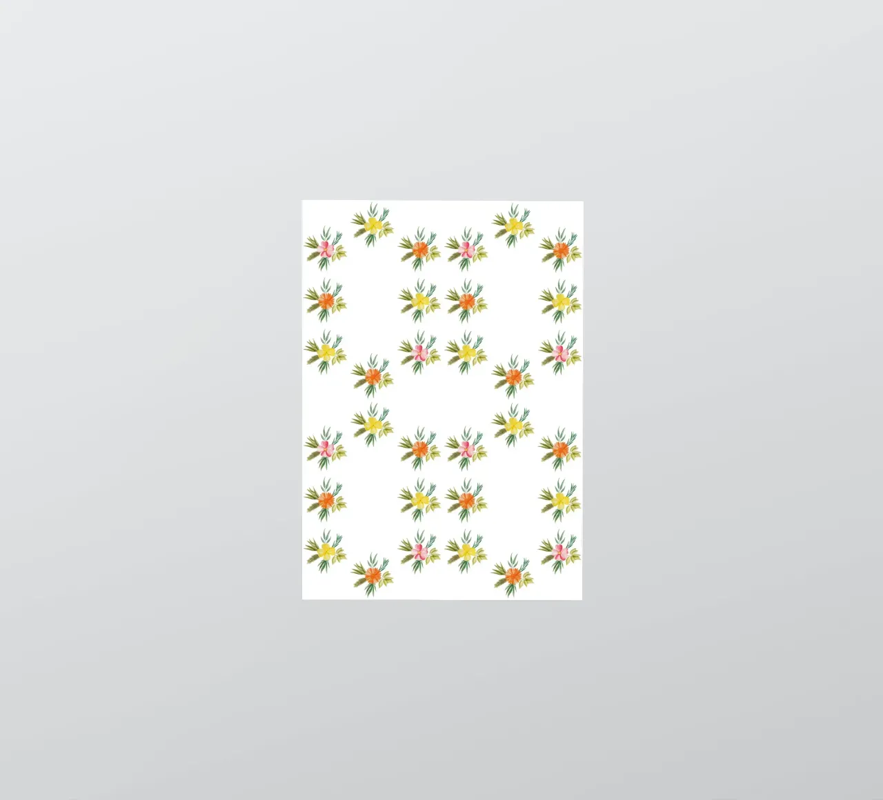 Botanic Pattern #1 sticker van kathrinmay