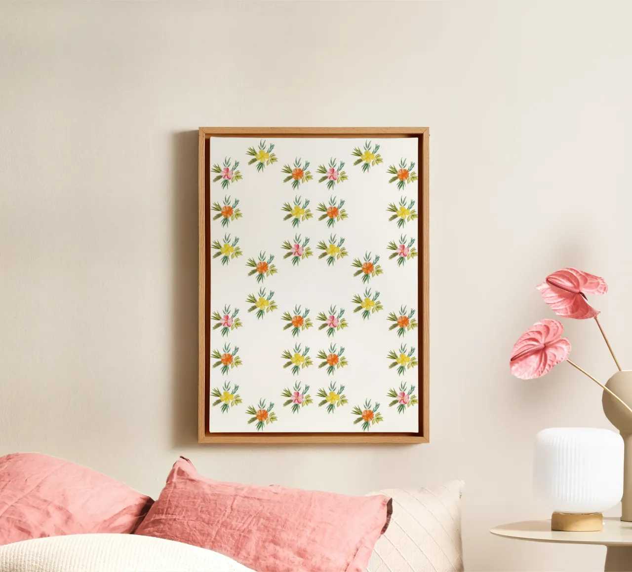 Botanic Pattern #1 tela con Cornice a cassetta da kathrinmay