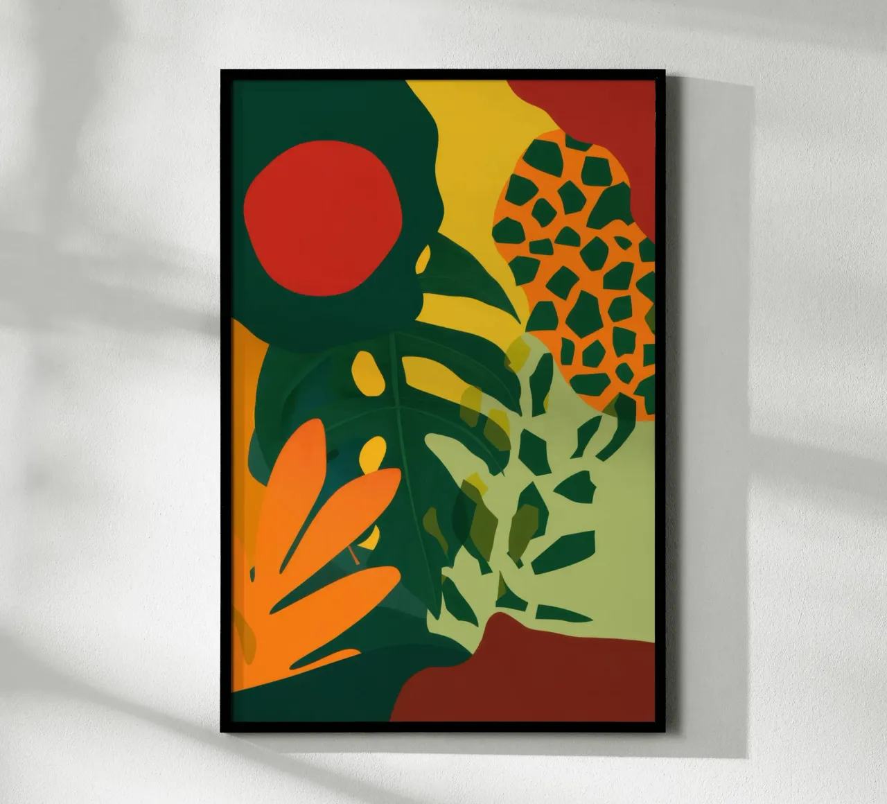 Giungla del Sole Cremisi poster da Frame Aura