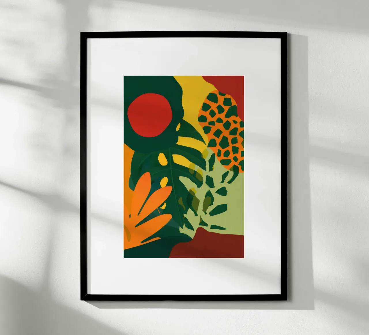 Giungla del Sole Cremisi poster da Frame Aura