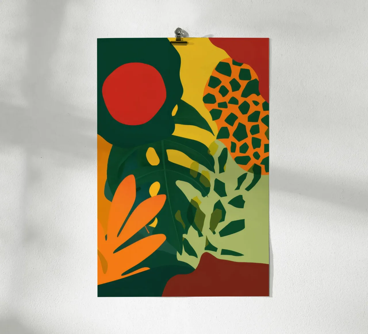 Giungla del Sole Cremisi poster da Frame Aura