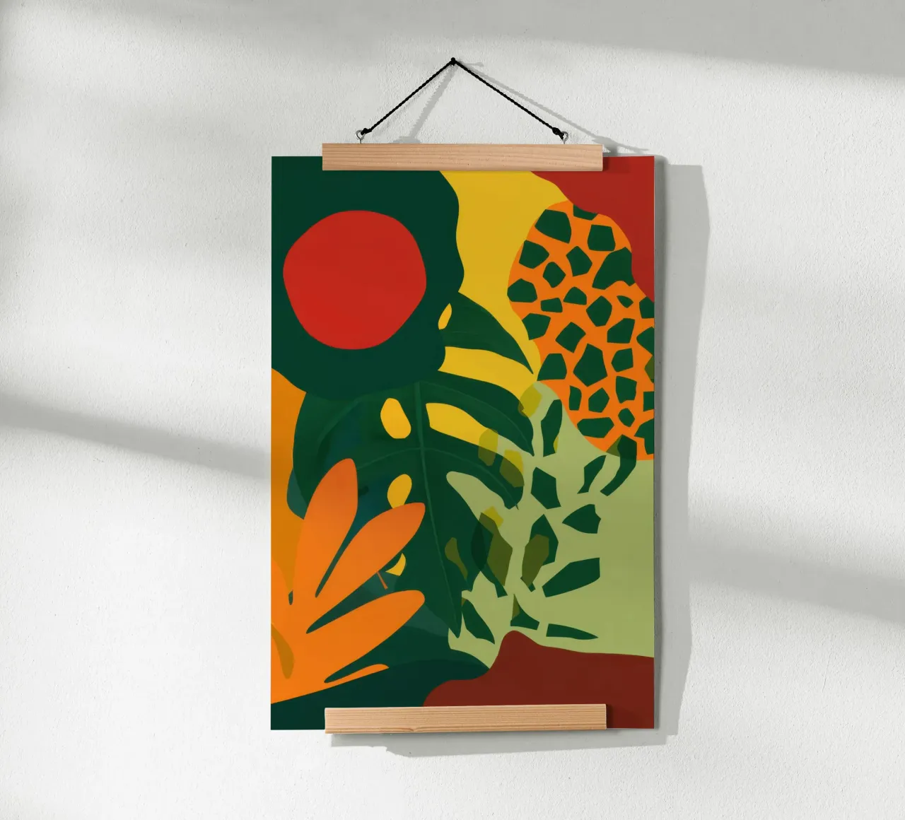 Giungla del Sole Cremisi poster da Frame Aura