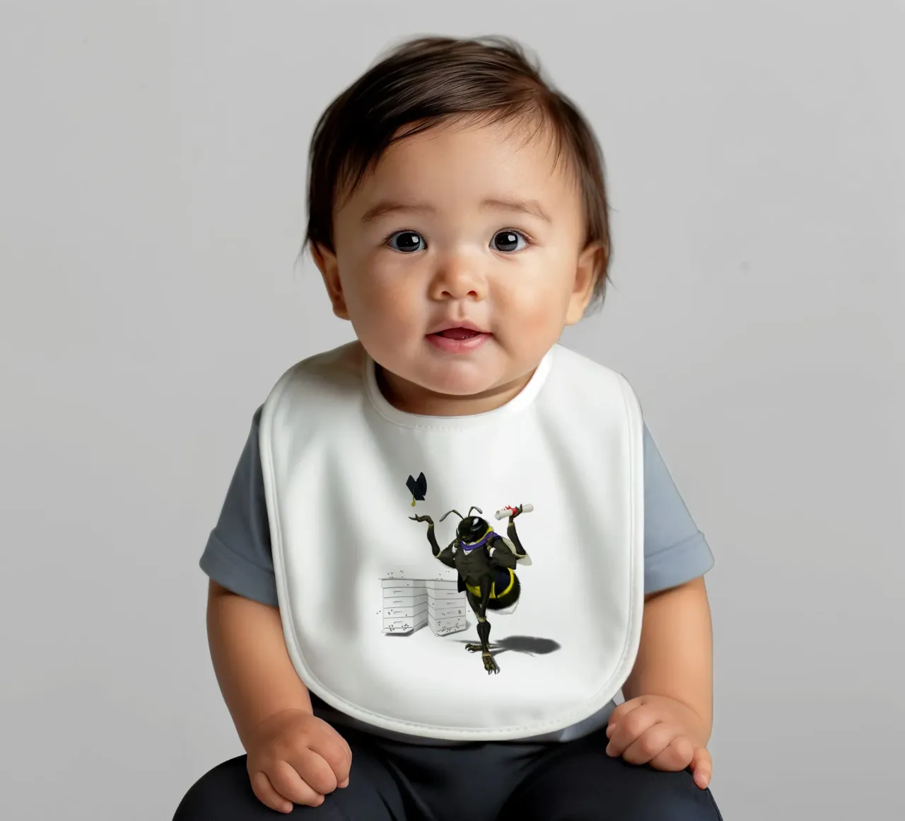 To Bee or Not to Bee (Coloured) bavaglino da Rob Art | Illustration
