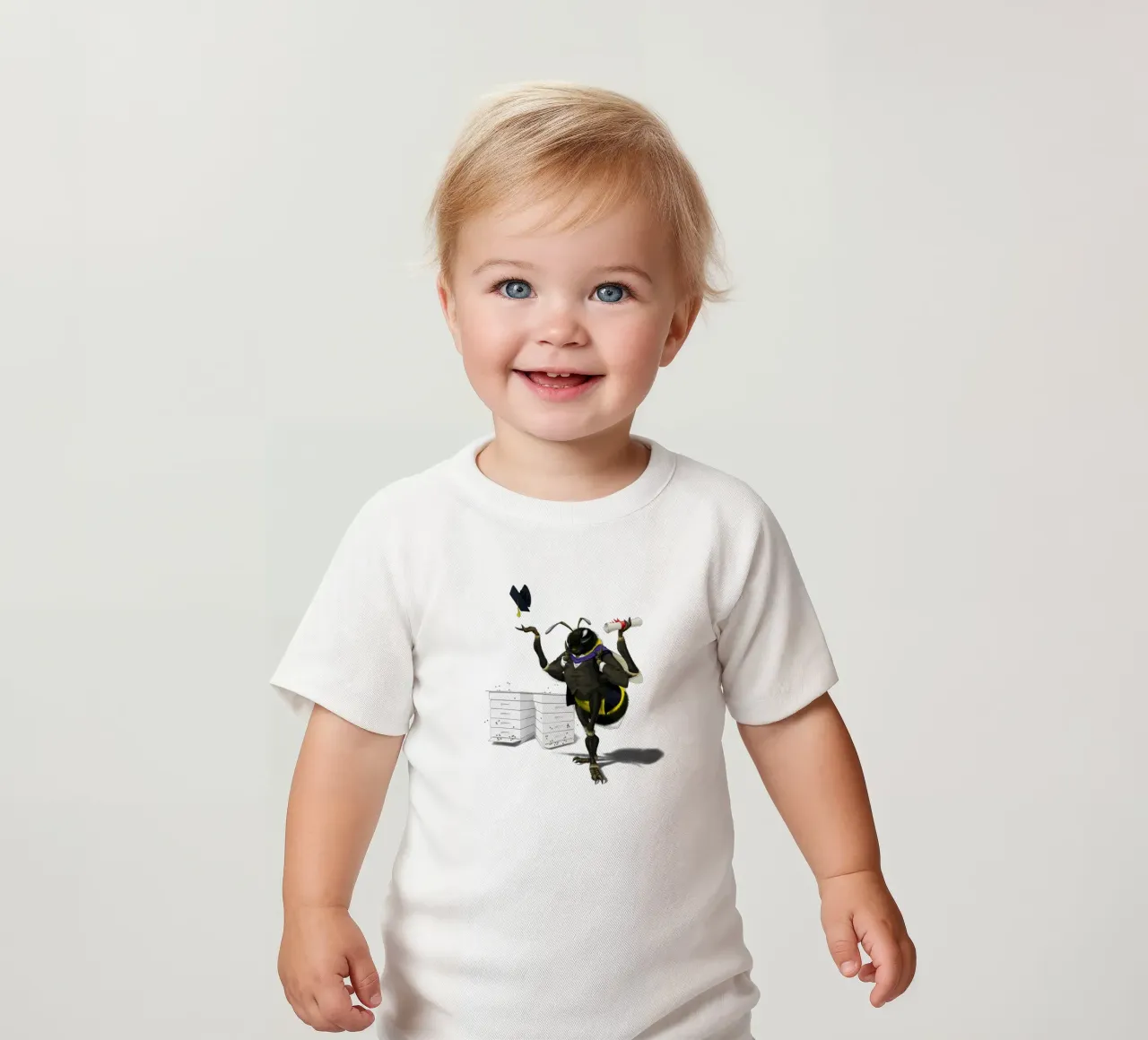To Bee or Not to Bee (Coloured) maglietta neonato da Rob Art | Illustration