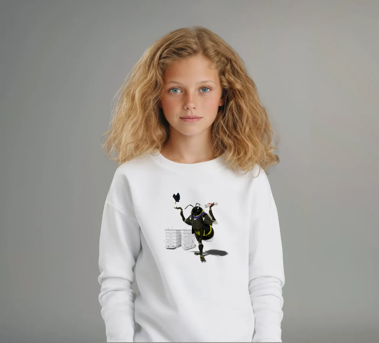 To Bee or Not to Bee (Coloured) felpa bambino da Rob Art | Illustration