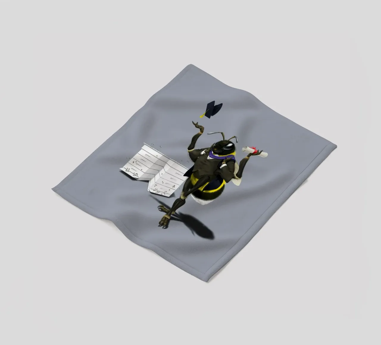 To Bee or Not to Bee (Coloured) coperta in pile da Rob Art | Illustration