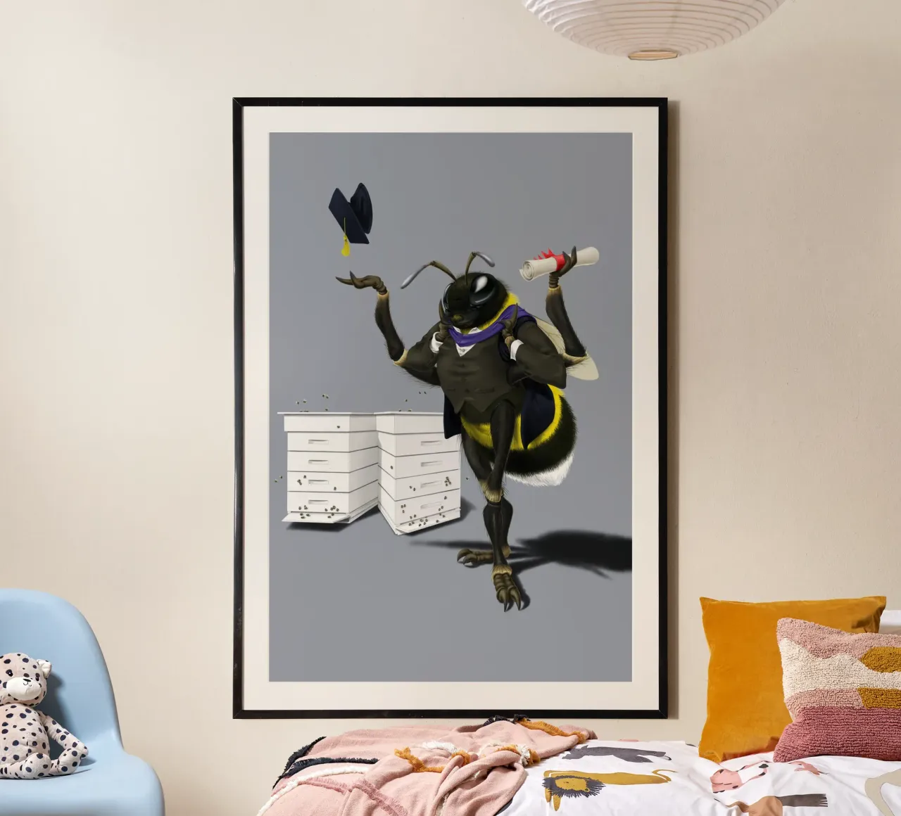 To Bee or Not to Bee (Coloured) carta hahnemühle da Rob Art | Illustration