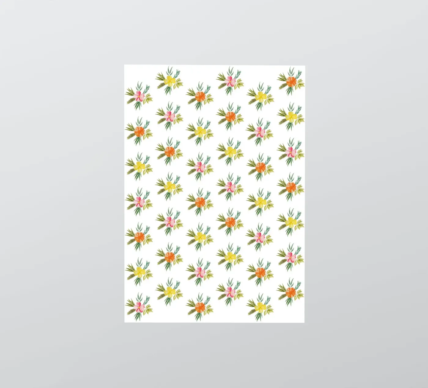 Botanic Pattern #2 sticker van kathrinmay