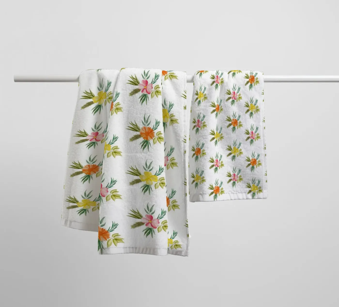 Botanic Pattern #2 badhanddoek van kathrinmay