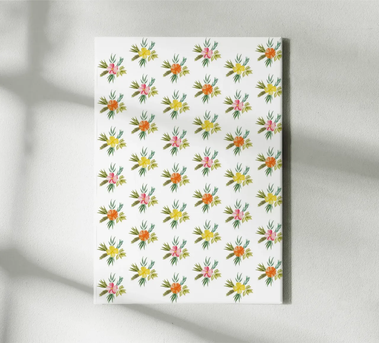 Botanic Pattern #2 canvas met Baklijst van kathrinmay