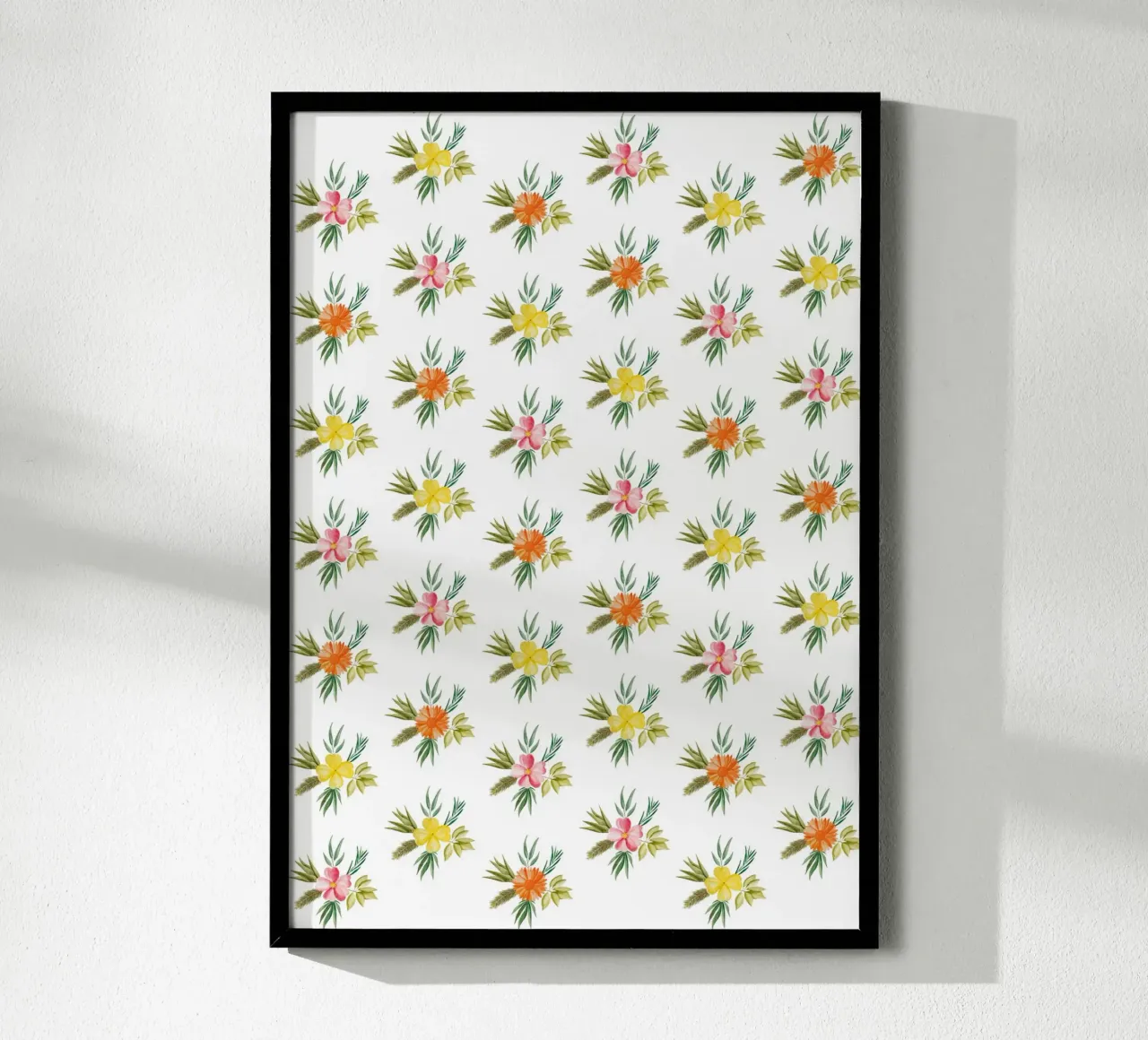 Botanic Pattern #2 poster con telaio in alluminio da kathrinmay