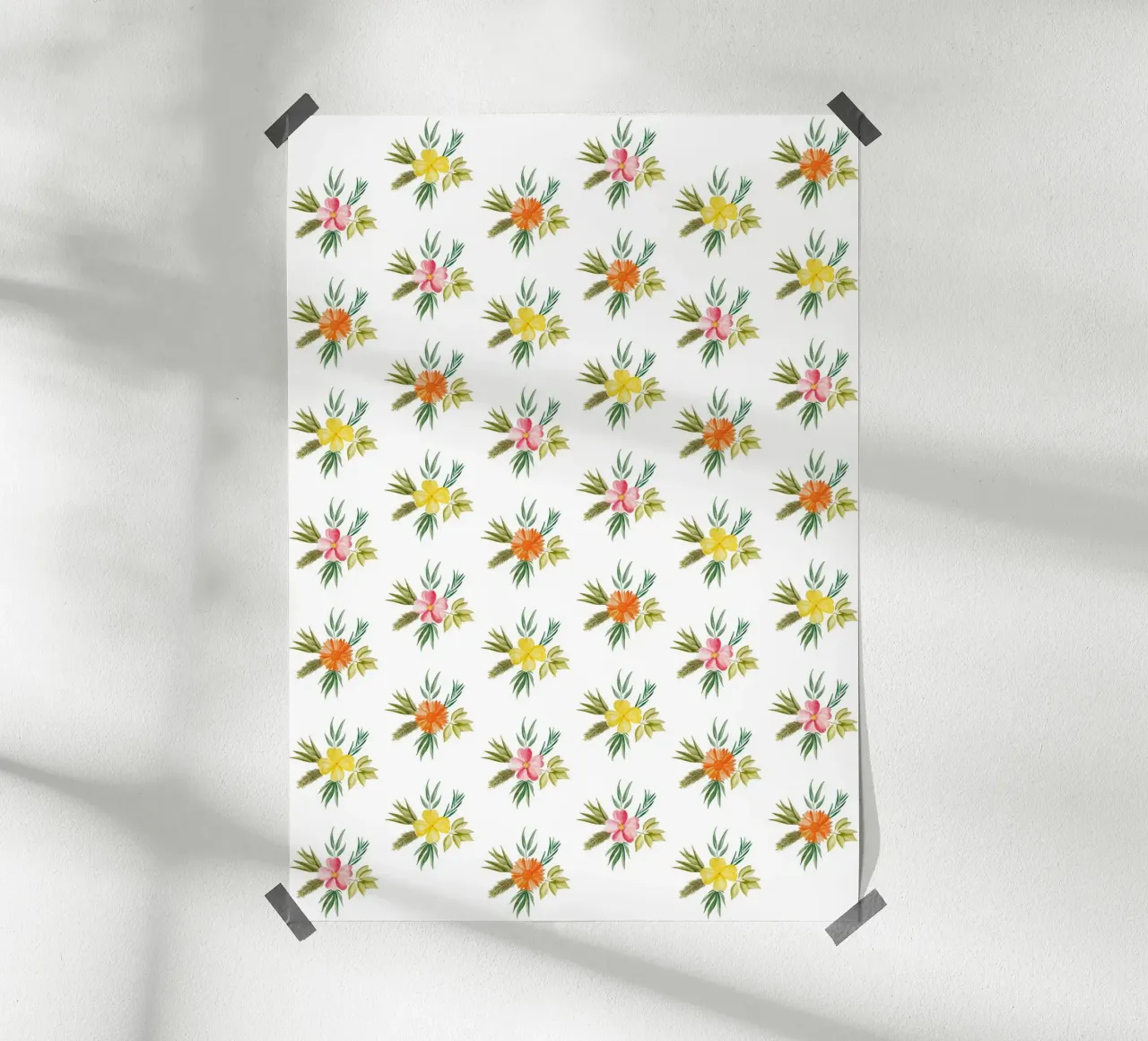 Botanic Pattern #2 poster con telaio in alluminio da kathrinmay