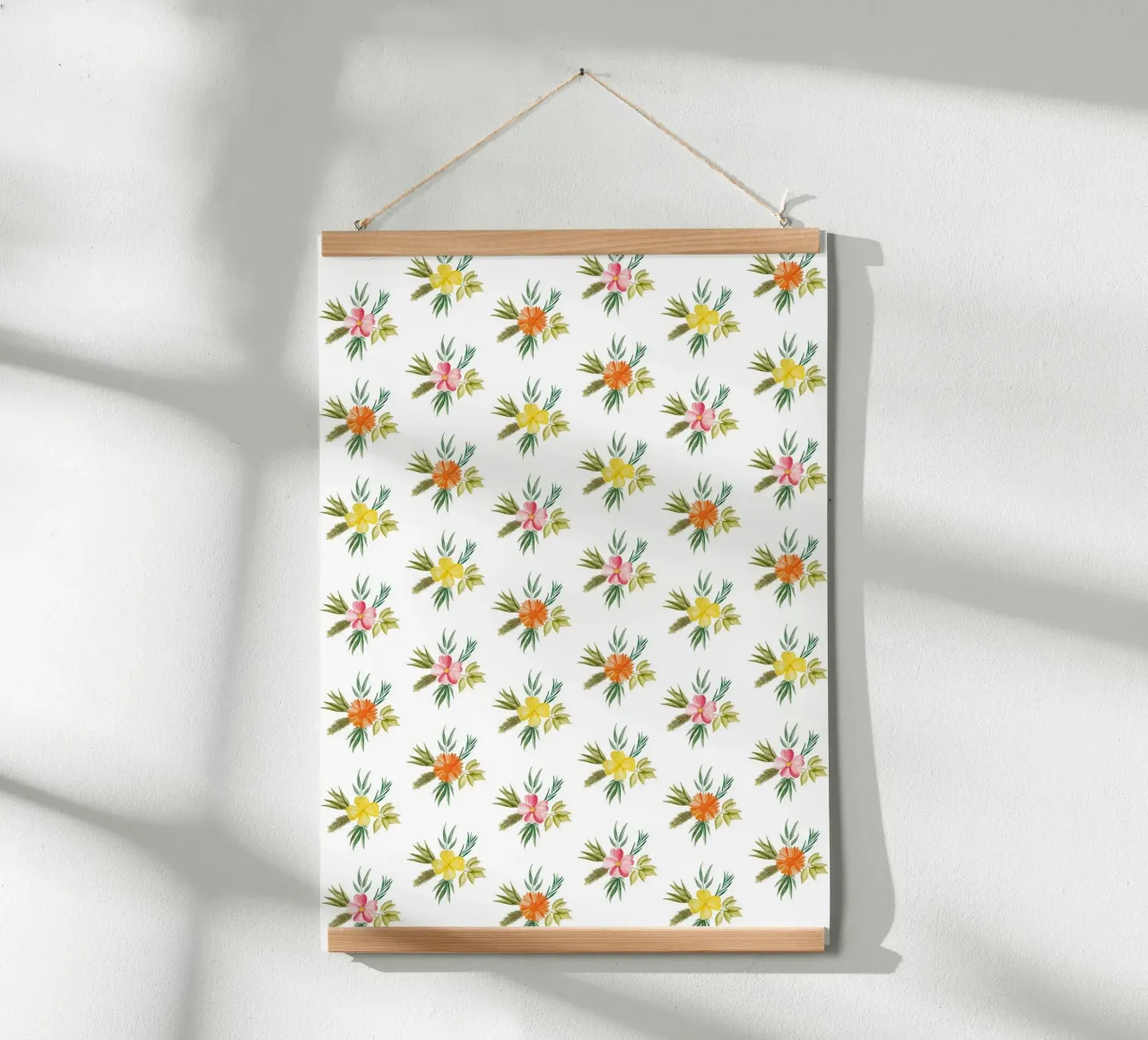 Botanic Pattern #2 poster con telaio in alluminio da kathrinmay