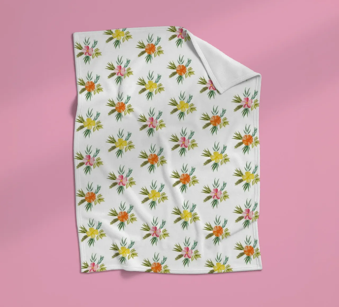 Botanic Pattern #2 Fleecedecke von kathrinmay