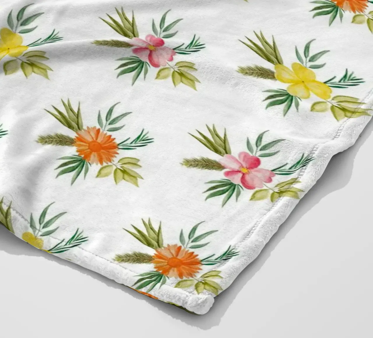 Botanic Pattern #2 Fleecedecke von kathrinmay